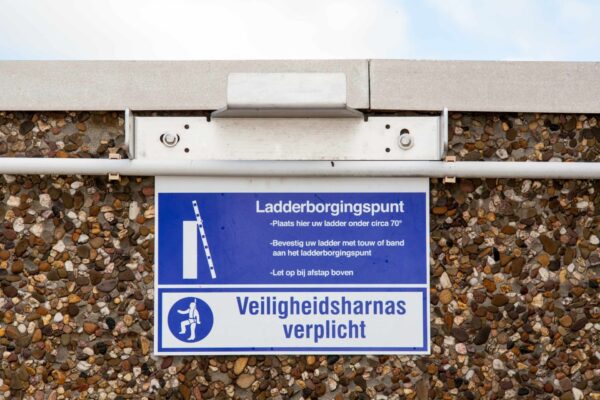 Ladderborgingspunt aluminium 2.0 met lip - Afbeelding 3