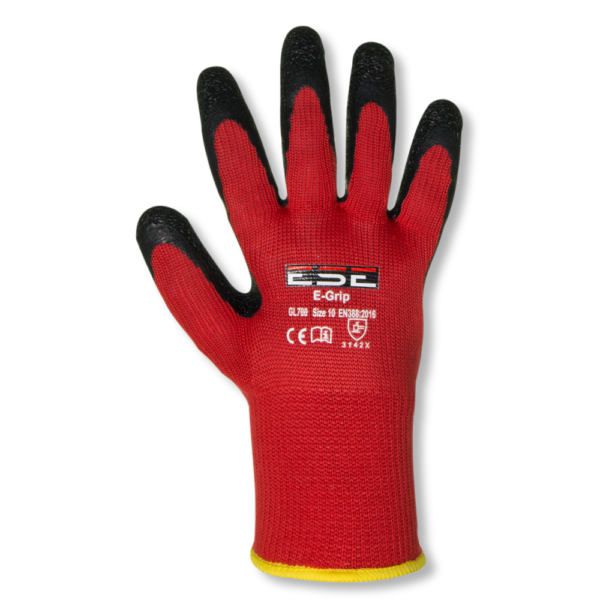 Handschoen E-Grip GL700 palm gecoat Rood/Zwart - Afbeelding 2