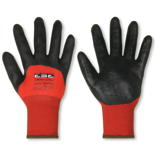 Winterhandschoen Nitril/Nylon rood/zwart GL400